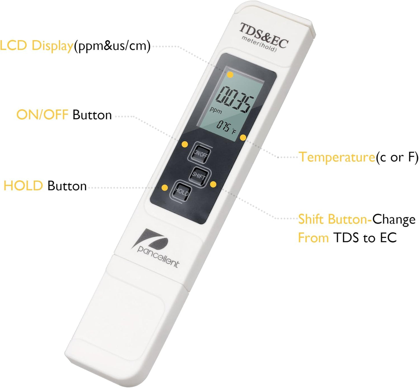 Digitales pH-, TDS-, EC- und Temperatur-Messgerät 4 in 1 Set