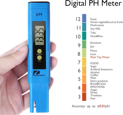 Digitales pH-, TDS-, EC- und Temperatur-Messgerät 4 in 1 Set